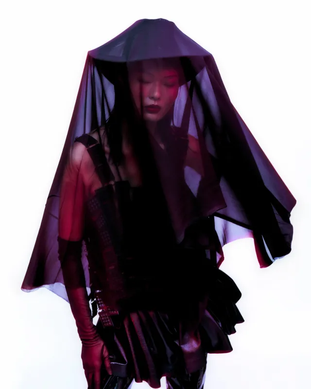 Violet Nights Editorial featured on Kaltblut magazine presenting tHERAPY Items. Styling by Emily Hawkings. Images by Terry Whitaker
